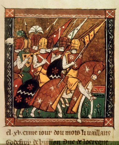Fr 9084 f.20v: Partida para la Primera Cruzada de William of Tyre